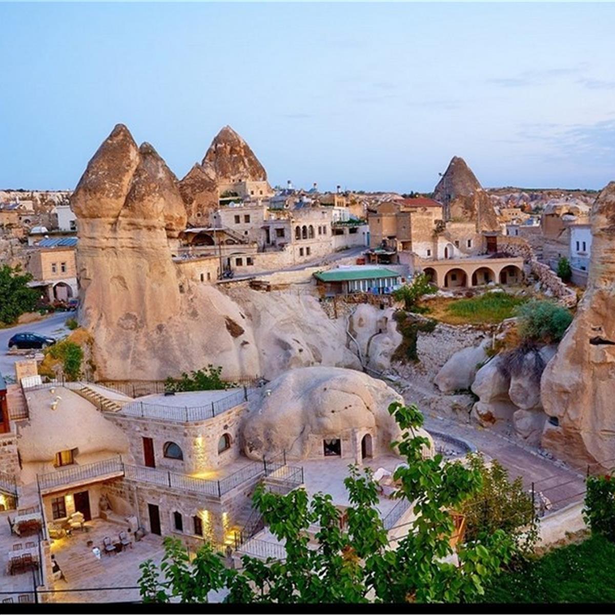 göreme açık hava müzesi akşam üzeri görünüm