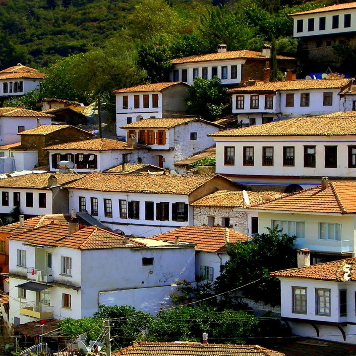 şirince köyü ev manzarası
