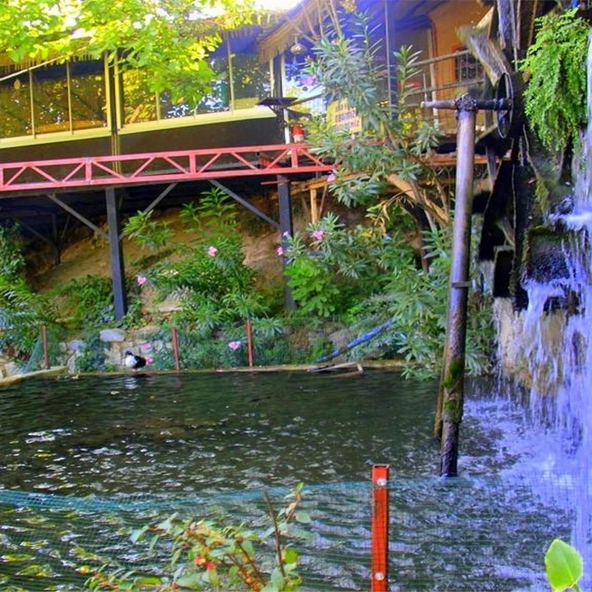 tire değirmen restaurant akan su görünüm
