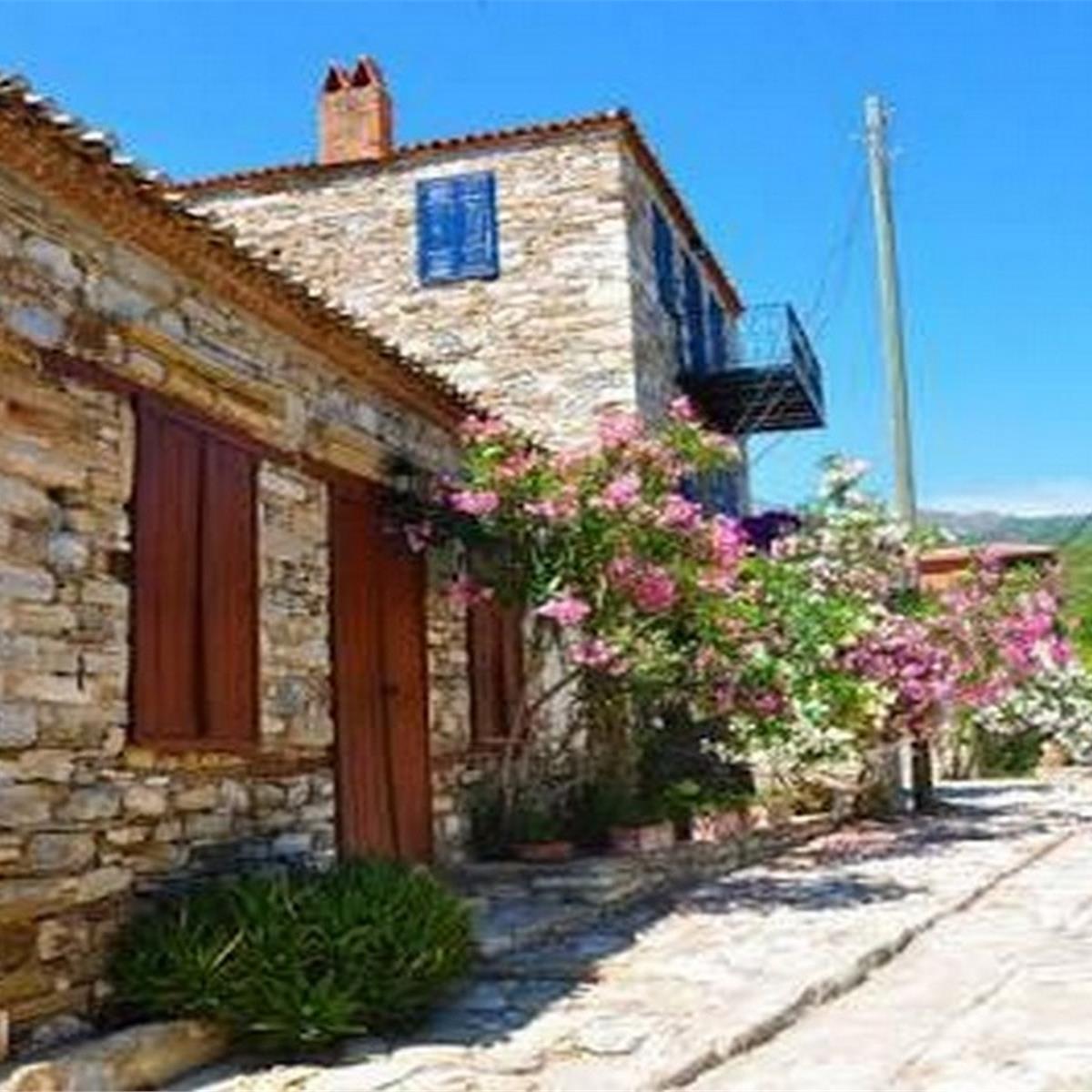 Domatia köyü sokak manzarası